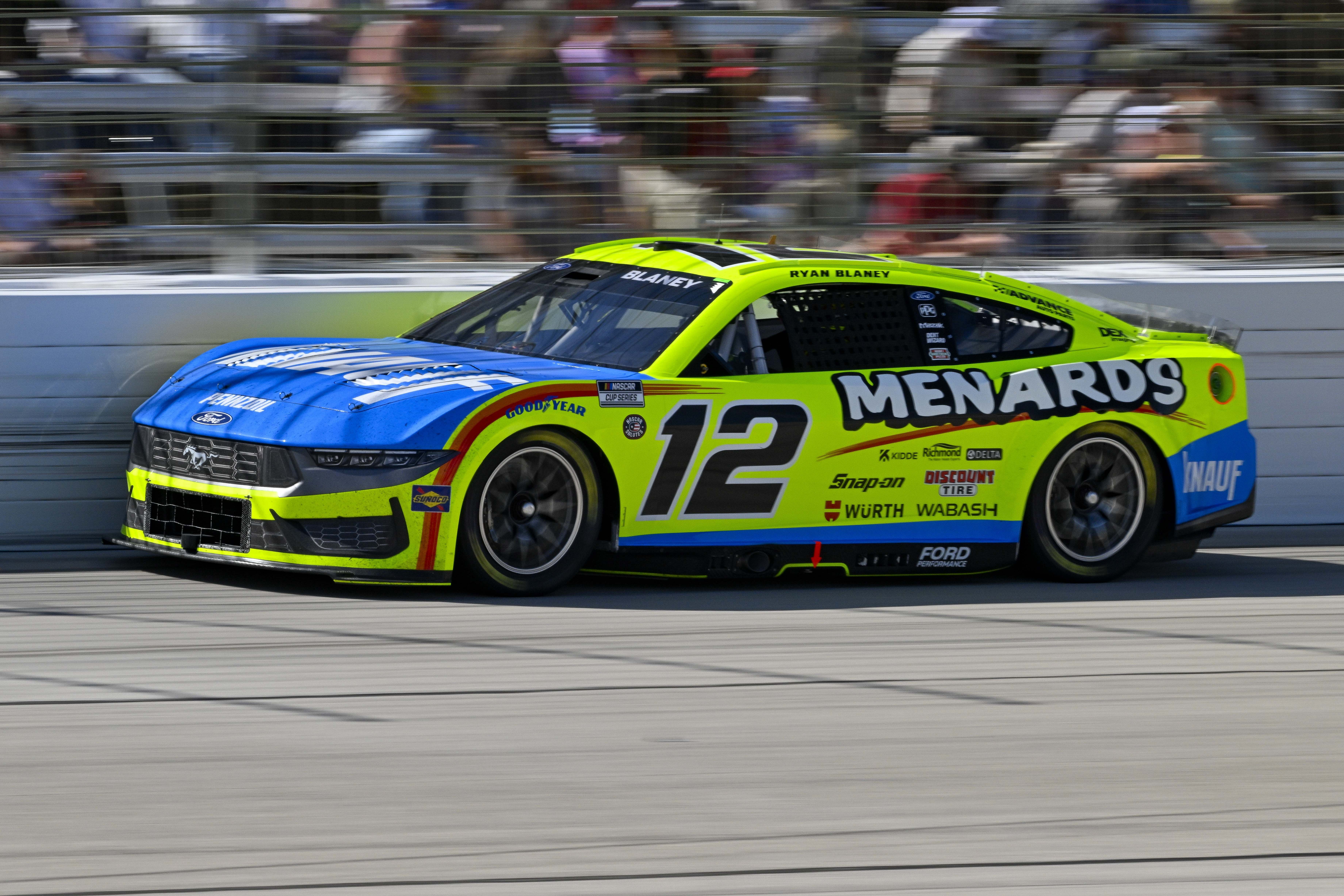 NASCAR Cup Series driver Ryan Blaney (12) drives during the Wurth 400 race at Texas Motor Speedway. Mandatory Credit: Jerome Miron-Imagn Images